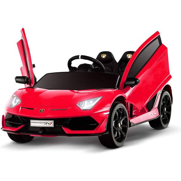 Uenjoy Carro, Carrinho Elétrico 12V 2 Assentos com ontrole Remoto e Luzes, Rosa