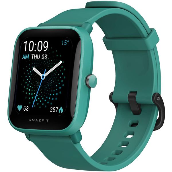 Amazfit Relógio Smartwatch Esportivo, à Prova dÁgua c, Monitoramento Respiratório e Rastreador Físico, para Iphone e Android, Verde