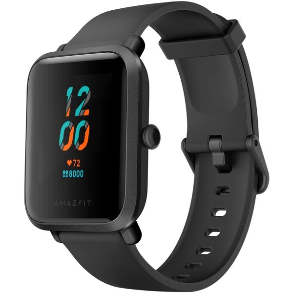 Amazfit W1821US1N Relógio Smartwatch Esportivo, à Prova dÁgua c, Monitoramento Respiratório e Rastreador Físico, para Iphone e Android, Preto