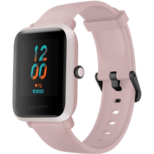 Amazfit W1821US3N Relógio Smartwatch Esportivo, à Prova dÁgua c, Monitoramento Respiratório e Rastreador Físico, para Iphone e Android, Rosa