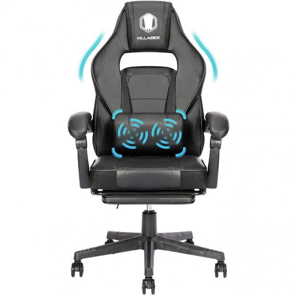 KILLABEE Cadeira de Escritório Gamer Reclinável e Ergonômica com Apoio para Lombar, Vermelha