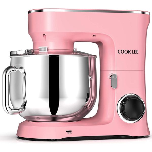 COOKLEE SM 1551 Batedeira Elétrica de Bancada 9L com 10 Velocidades, 110V, 660W, Rosa