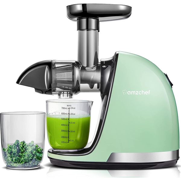 AMZ Centrífuga de Frutas de Bancada Silencioso com Motor Reversível, 110V, 150W, Verde