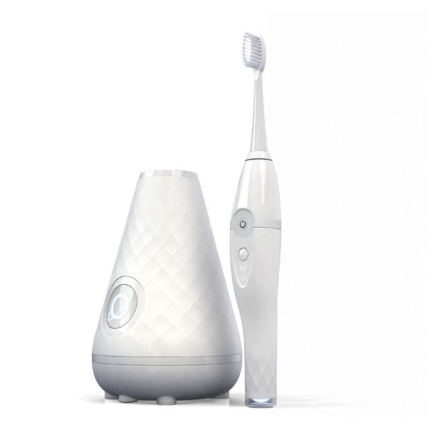 TAO Clean Umma Escova de Dentes Elétrica com Cabo Ergonômico e Dupla Velocidade, Branco