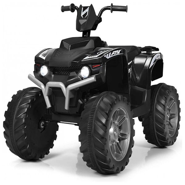 Costzon Kids Quadriciclo Elétrico 1 Assento 12V, com Luzes de LED, Roxo