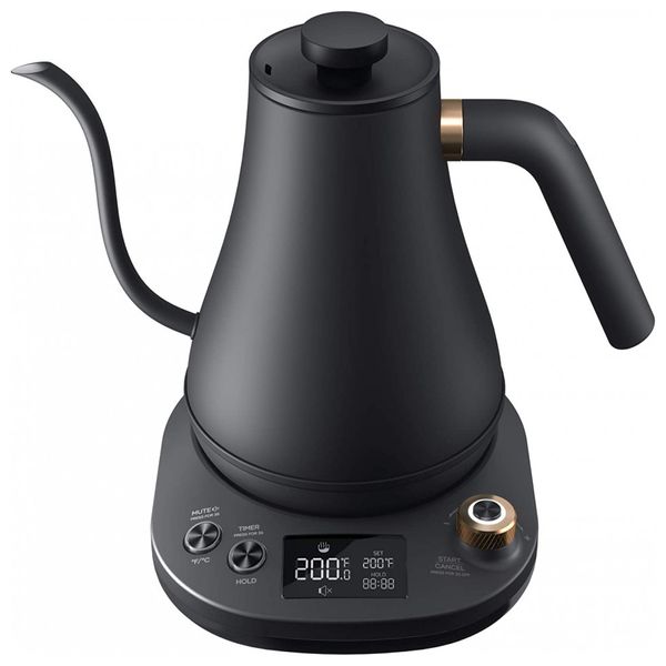QCUQ Chaleira Elétrica 0.8L, Aço Inoxidável, 1200W, 110V, Branca