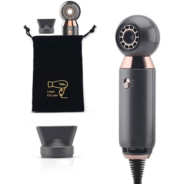 Orlif Secador de Cabelo Profissional e Compacto 800W, Cinza