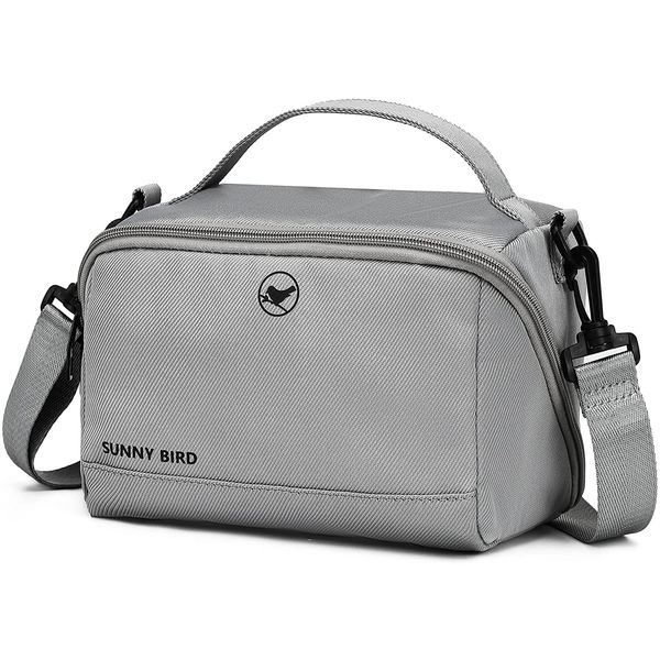 Sunny Bird Bolsa Térmica Portátil 6L, Mantém Quente, Frio Por até 5H, Cinza