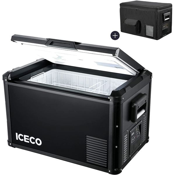 ICECO VL45 Cooler, Geladeira Elétrica Automotiva 45L Portátil, 12, 24V DC 110, 240V AC