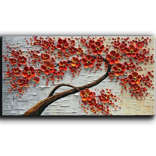 YaSheng Art Quadro Decorativo Pintado à Mão 3D Abstrato 60 x