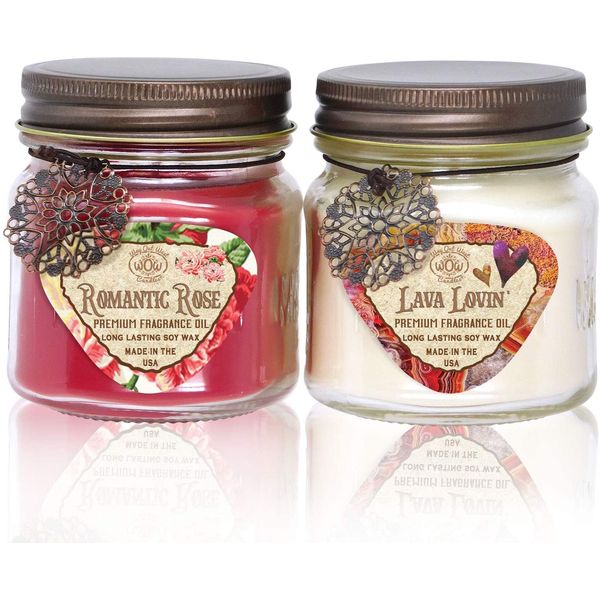 Way Out West Candles Vela de Aromaterapia para Casa 240mL, Aroma Floral, 2 Unidades