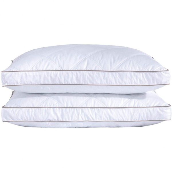 puredown Travesseiros de Pena de Ganso com Capa de Algodão, 91 x , 2 UN