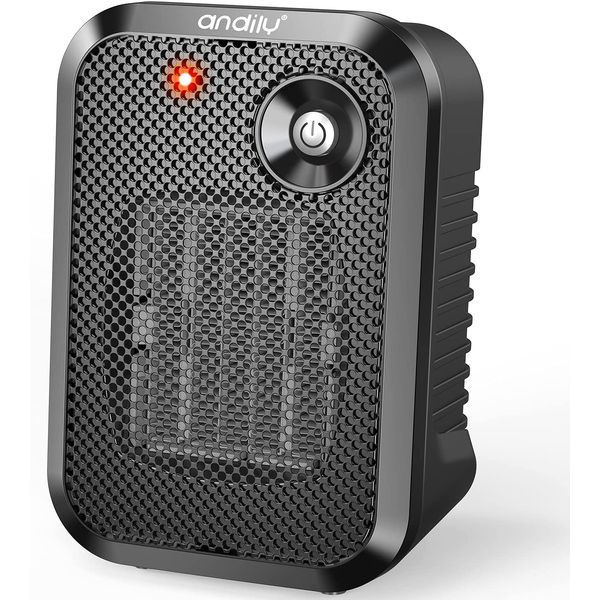 andily FH250 A Aquecedor de Cerâmica Elétrico Portátil, 500W, 110V, Vermelho