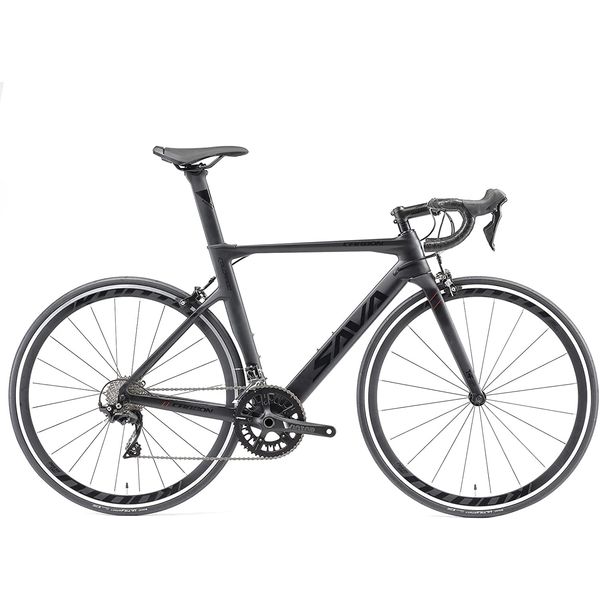 SAVADECK Windwar5.0 Bicicleta de Fibra de Carbono 700C, 22 Velocidades, Ultra Leve, Cinza