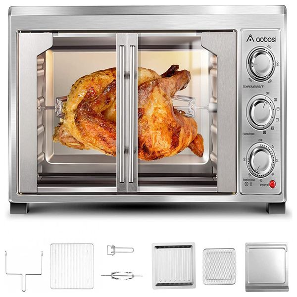 Aobosi AirFryer 22L 10 em 1 1700W, 110v, AAOBOSI Multi Function, Prateado