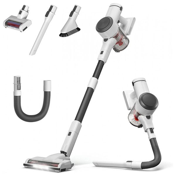 Aspirador de Pó sem Fio 10 em 1, Potente 280W ate 40 min, NEQUARE S25Pro, Branco