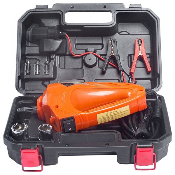 Chave de Impacto Elétrica Portátil Para Substituição de Pneus 13 A 12V DC, M PLUS 8542044669, Laranja escuro