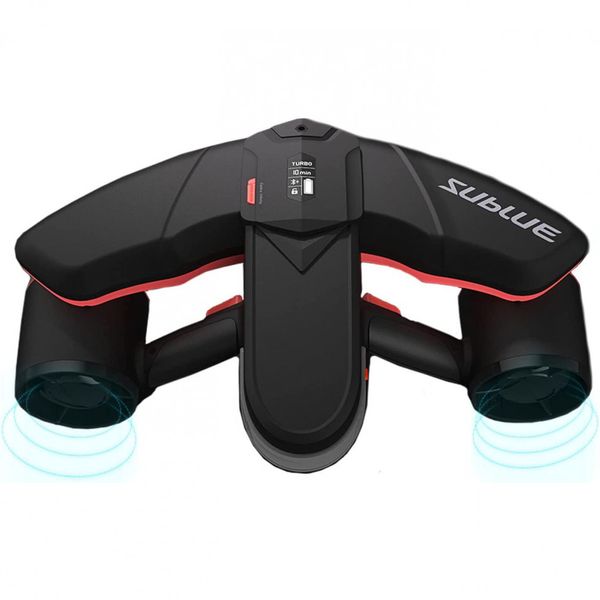 Scooter Propulsor Aquático Profissional para Mergulho com Suporte para Câmera, e, 110v, SUBLUE, Preto
