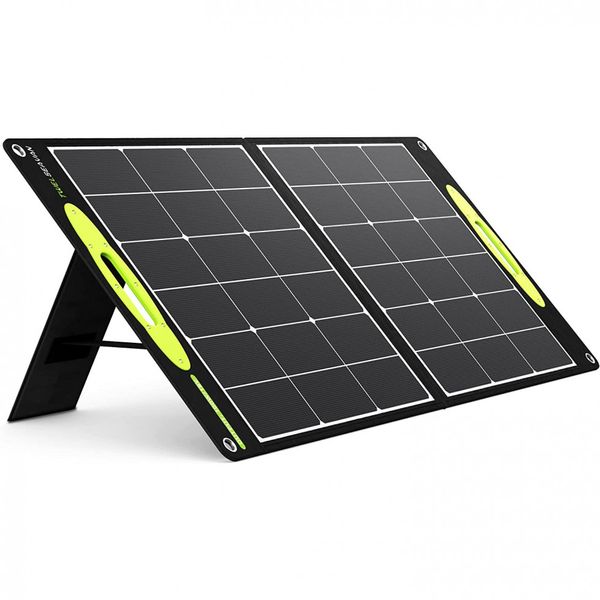 Painel Solas, carregador portátil dobrável para painel solar para geradores, 100W, 22V, 1 unidade, TWELSEAVAN, Preto