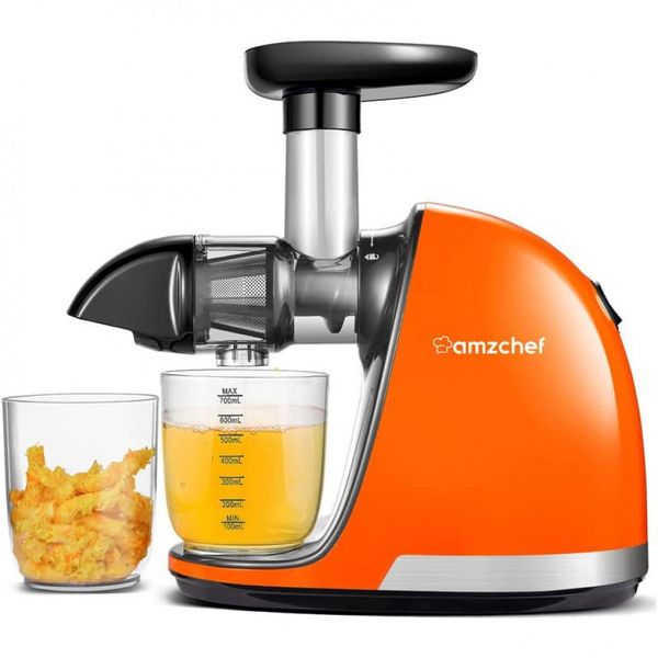 Centrífuga de Frutas de Bancada Silencioso com Motor Reversível, 150W, CHEF, 110v, CHEF ZM1501, Laranja
