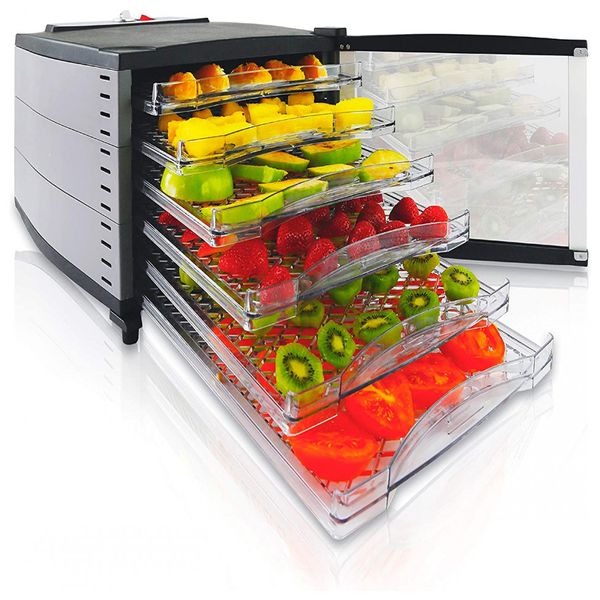 Desidratador de Alimentos 6Trays 800W, NUTRICHEF PKFD52, Preto