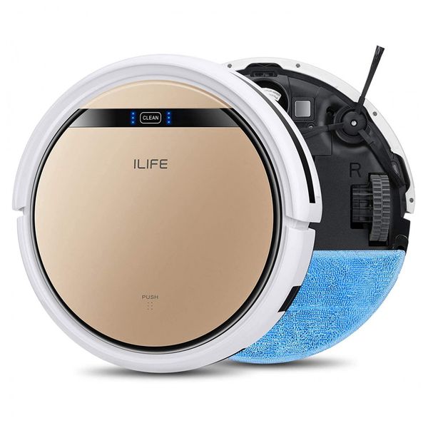 Aspirador de Pó Robô V5s Pro 2, 2 em 1, com função esfregão e programação diária, branco, 110v, ILIFE, Branco