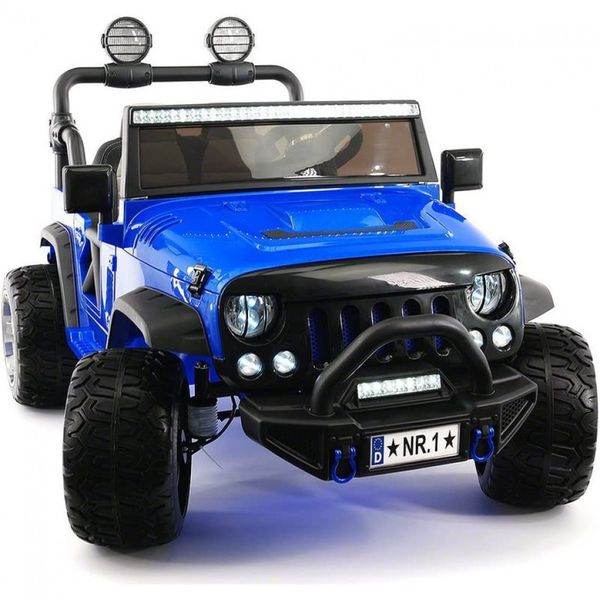 Carro, Carrinho Elétrico para Crianças, 2 Assentos, com MP3, Bluetooth e Controle Remoto, MODERN KIDS, Azul
