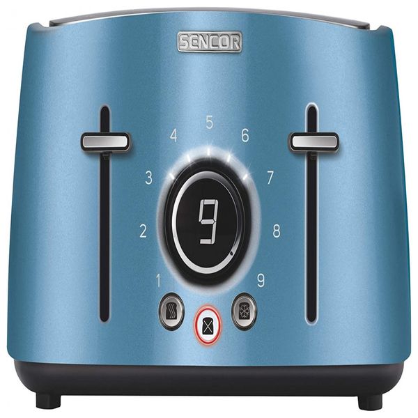 Sencor STS6077CH Torradeira de 4 Fatias com Botão Digital, 110V, Bege