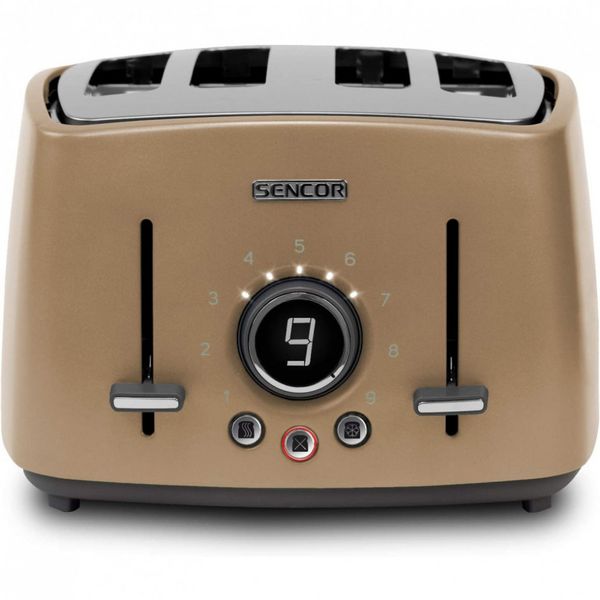 Sencor STS6071GR Torradeira de 4 Fatias com Botão Digital, 110V, Verde