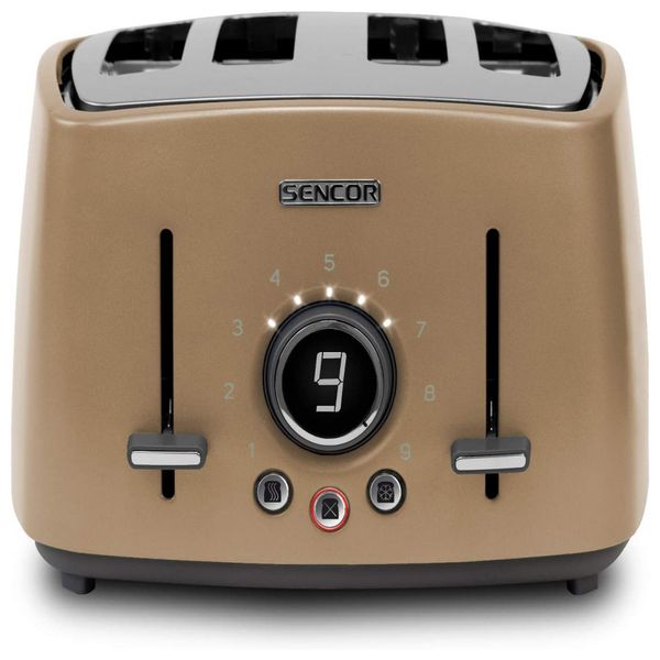 Sencor STS6072BL Torradeira de 4 Fatias com Botão Digital, 110V, Azul