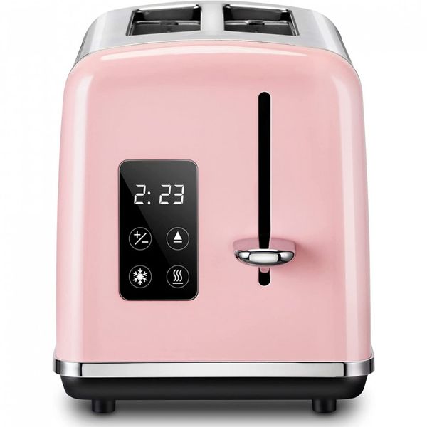REDMOND ST039 Torradeira de 2 Fatias com Tela LED, Aço Inoxidável, 110V, Rosa
