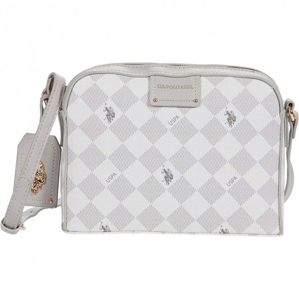 U.S. POLO ASSN Bolsa Feminina de Ombro , Branca