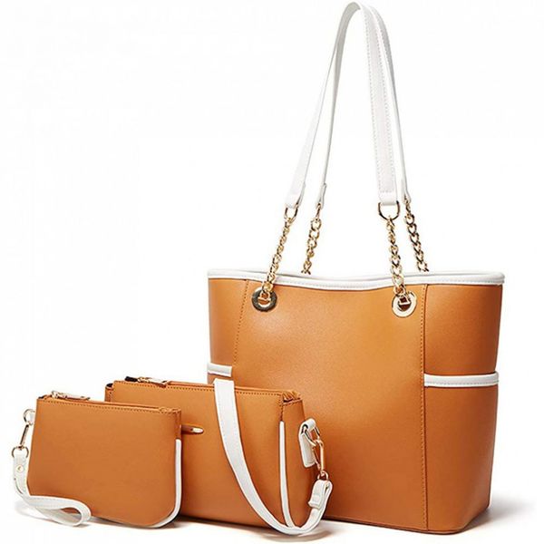 Lifetooler Conjunto de Bolsas Femininas de Ombro Espaçosa, 3 Unidades, Vermelha