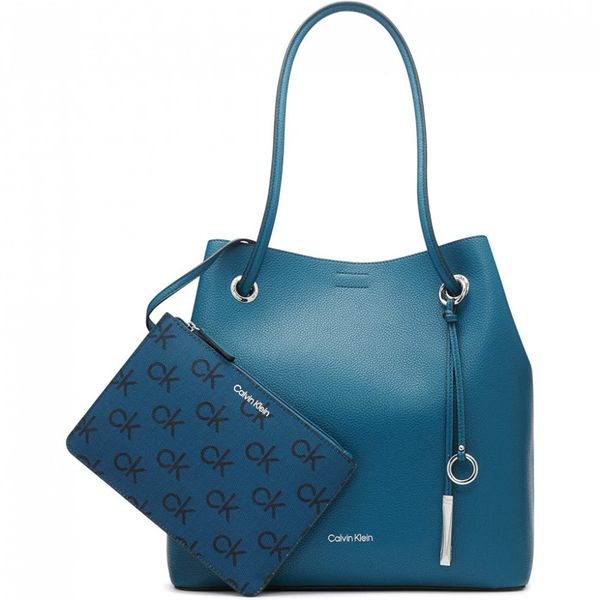 Calvin Klein Gabrianna Bolsa Feminina de Ombro , Branca