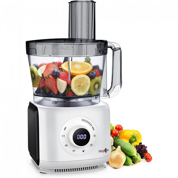 MAGICCOS Processador de Alimentos com 7 Velocidades, 1000W, 110V, Branco
