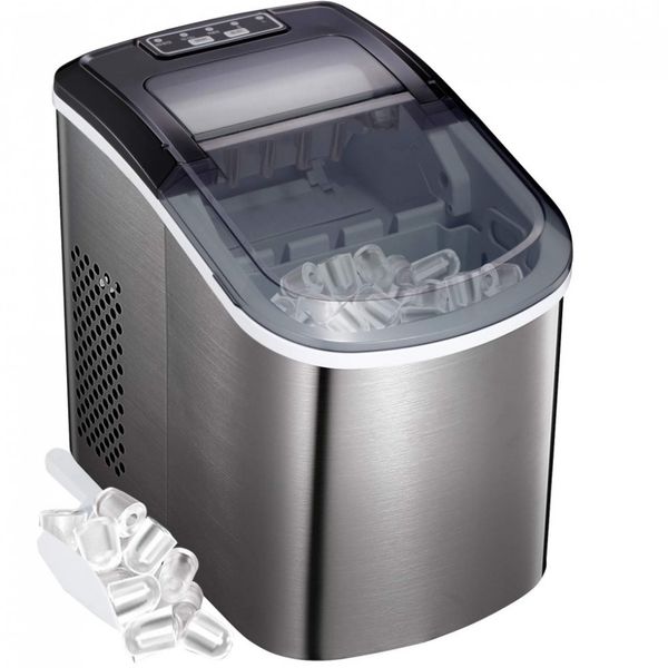 Bossin Countertop Ice Maker Portable Ice Making Machine Bullet Ice Cubes Ready in 6 Mins Makes 26 lbs Ice in 24 hrs Perfect for Home, Office, Bar 2