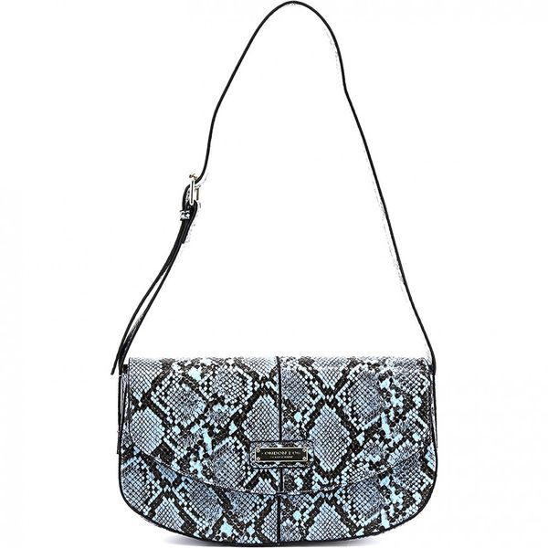 Bolsa Feminina de Ombro em Couro Sintético, LONDON FOG, Azul