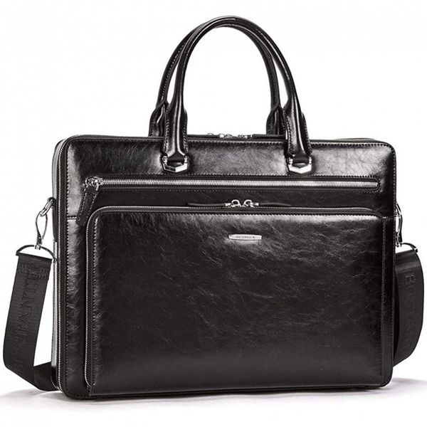 BOSTANTEN Bolsa, Pasta Vintage de Couro para Laptop Unissex