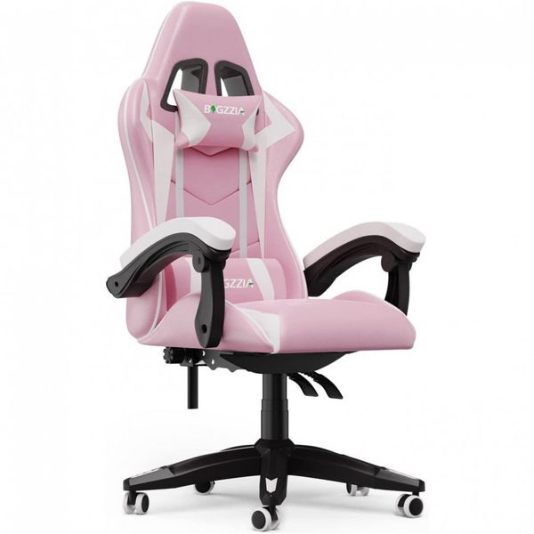 Innotic Cadeira de Escritório Gamer Ajustável, Ergonômica e Giratória com Apoio p, Lombar, Rosa