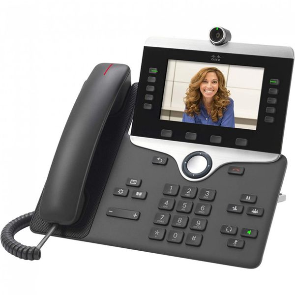 Cisco Telefone Fixo com Display LCD, Programável, 2 PoE, 1 Aparelho, CP 8845 K9 RF