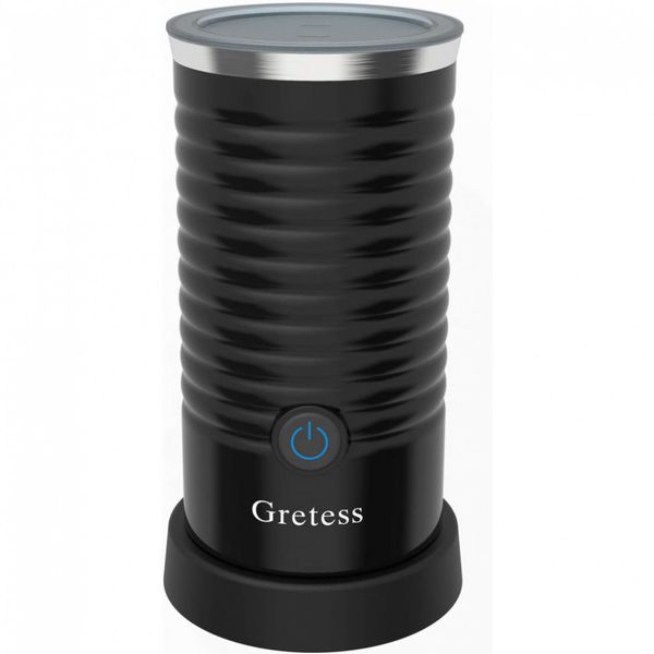 Gretess JC A1R Espumador de Leite Elétrico 4 em 1, Capacidade 250 mL, 110V, Preto