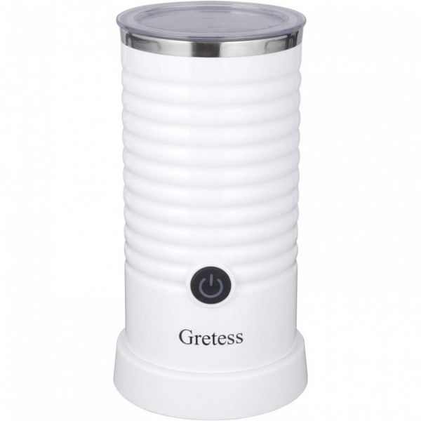 Gretess JC A2W Espumador de Leite Elétrico 4 em 1, Capacidade 250 mL, 110V, Branco