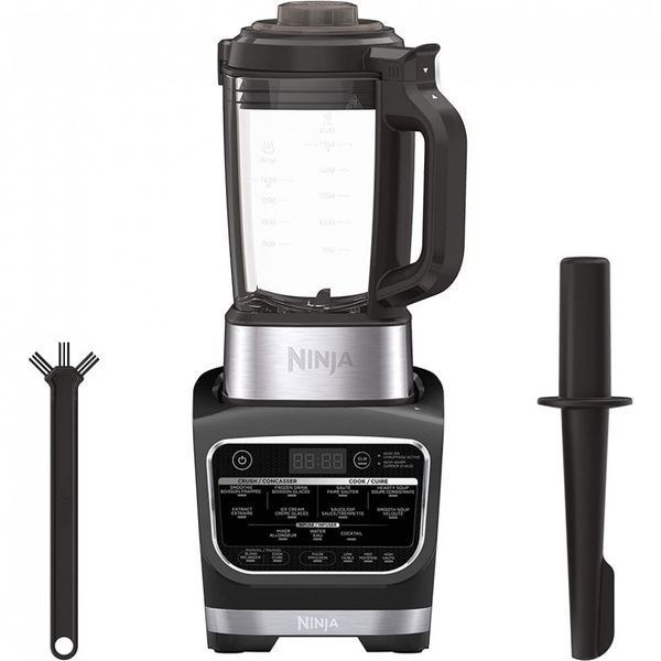 Liquidificador Ninja Foodi Frio, Quente 1400 Watts de pico Jarro de vidro Antiaderente 1.90 Litros Preto