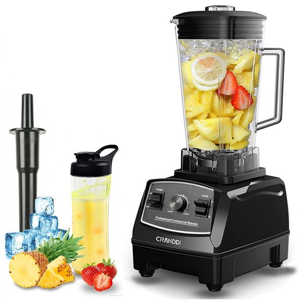 Liquidificador Profissional Capacidade 2L 9 Velocidades 1500W, 110v, CRANDDI YL 010 R, Vermelho