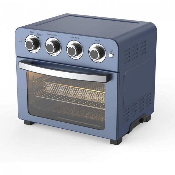 Fritadeira Elétrica Air Fryer sem Óleo 23 L Forno Multifuncional 1700W, 110v, LUCKWIND, Azul