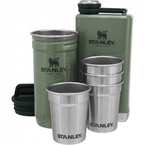 Stanley Conjunto Cantil de Uísque Copos de Aço Inoxidável 118 mL para Viagem
