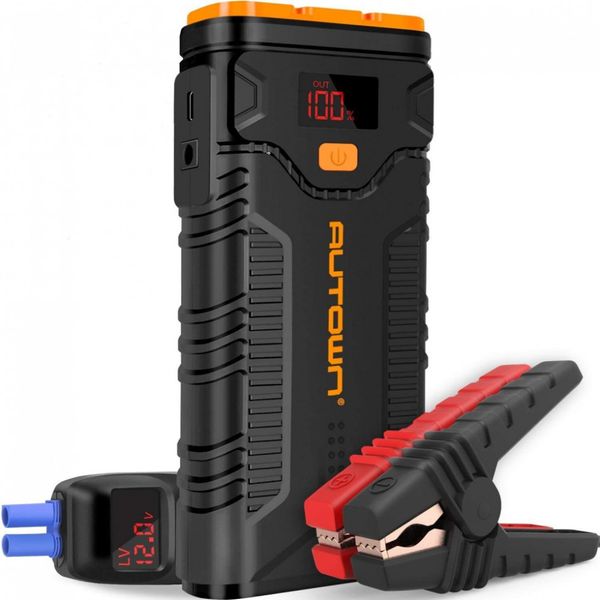 AUTOWN Bateria Auxiliar de Partida 2000A 20800mAh 12V com Luz LED