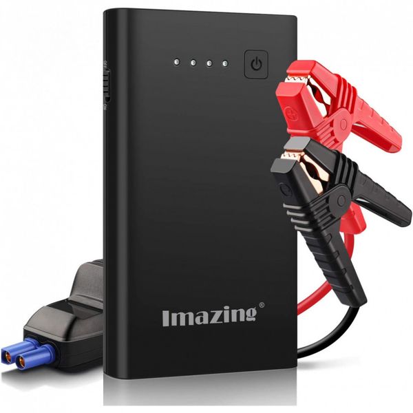 Imazine Bateria Auxiliar de Partida 1000A Peak 8000mAh até 7,0 L de gás ou motor diesel 5.5L 12V