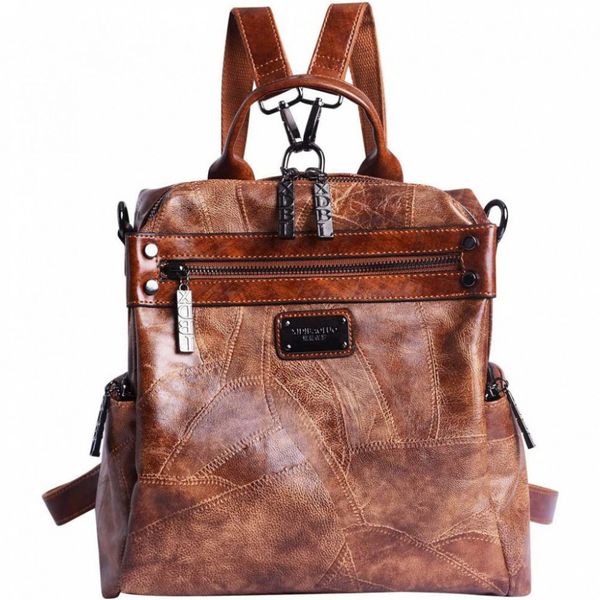 AB Earth Mini Mochila de Couro Vegano a Prova dÁgua Feminino
