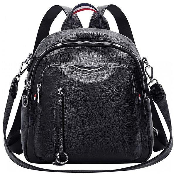 ALTOSY Mochila de Couro Feminina Casual